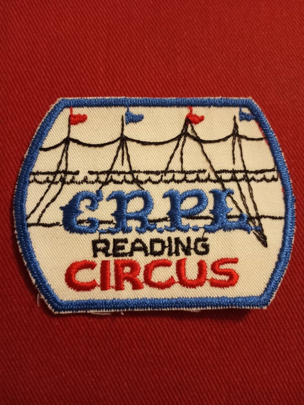 Vintage 70s CRPL Reading Circus embroidered patch